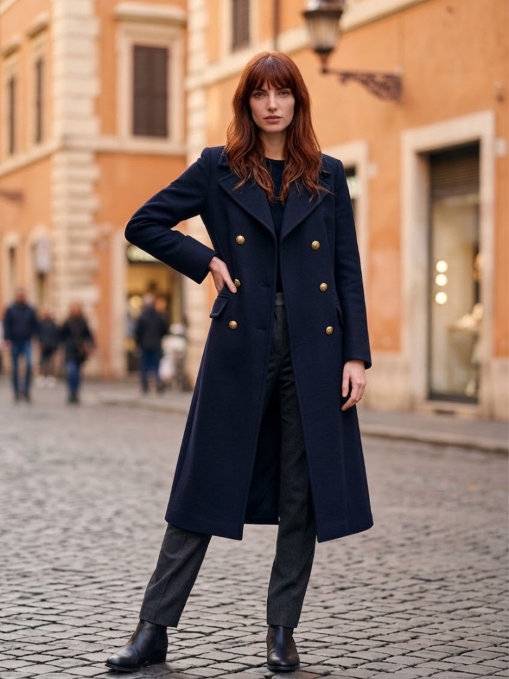 NWOT De La Crème wool and cashmere coat size 4
